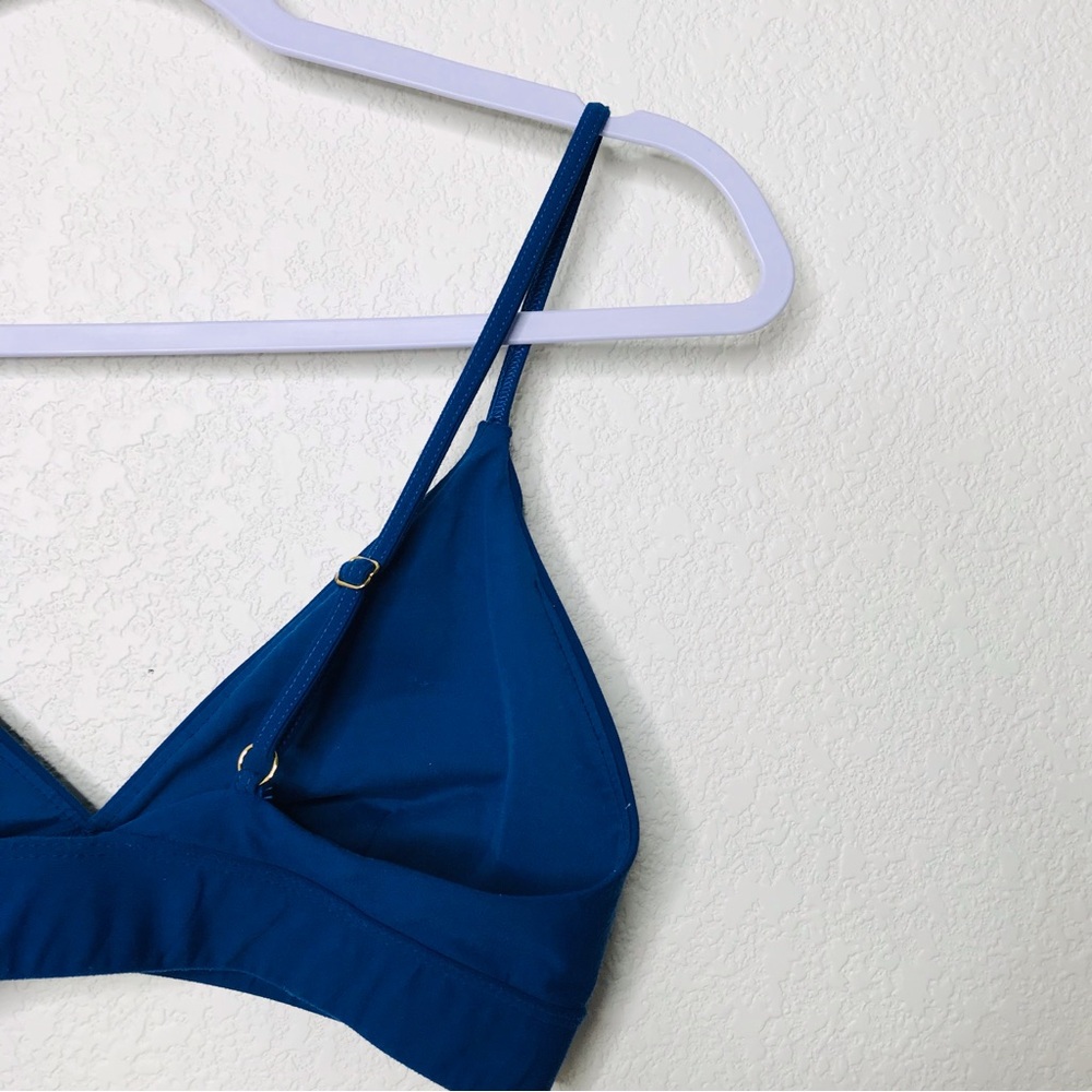 AVIATOR NATION Triangle Adjustable Sports Bra Royal Blue - Picture 10 of 14